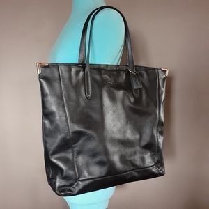 SALE Large leather coach tote